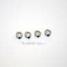 4 Aluminium shoulder stop rings Ø4mm
