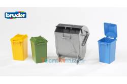 lot de poubelles Bruder 1/16