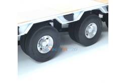 Pair of twin aluminium wheels for low-loader trailer 1/14 - 1/16 - Veroma 207093