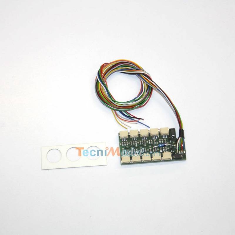 Lot de 6 feux arrière à leds pour camions radiocommandés - Pistenking / Verkerk RLR