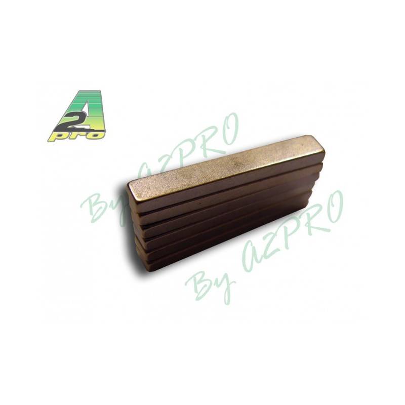 6 Aimants Rectangulaire 25x4x2 mm