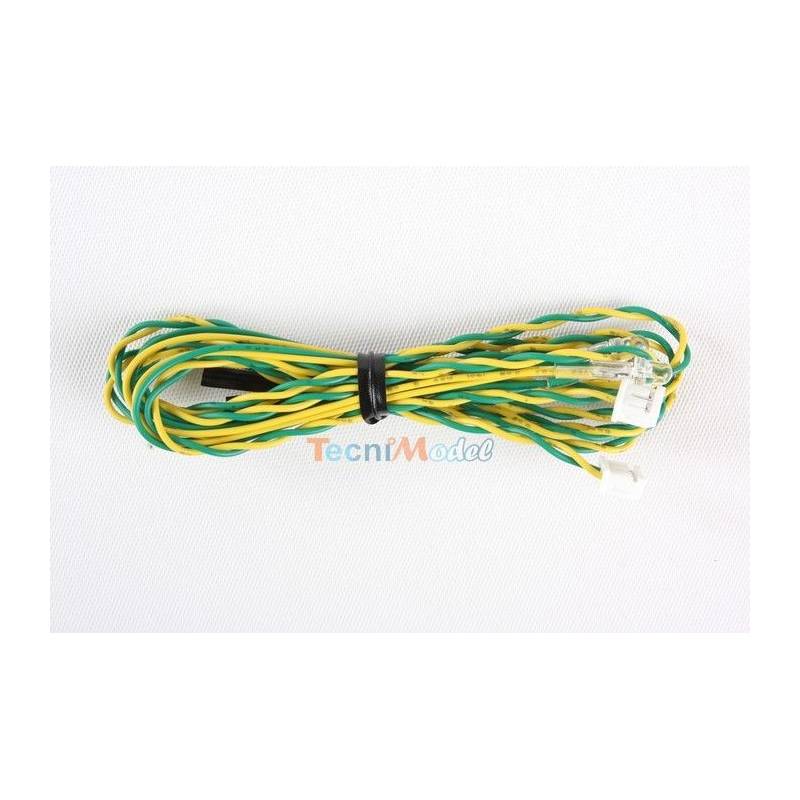 2 Faisceaux de 1 led Ø3mm oranges pour module Multifonctions Tamiya (56511 ou 56523) 7175113