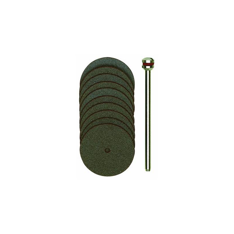 Disques à tronçonner en corindon Ø 22 mm axe 2,35 par 10 pièces