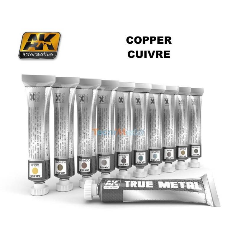 AK Peinture effet métal TRUE METAL COPPER AK454