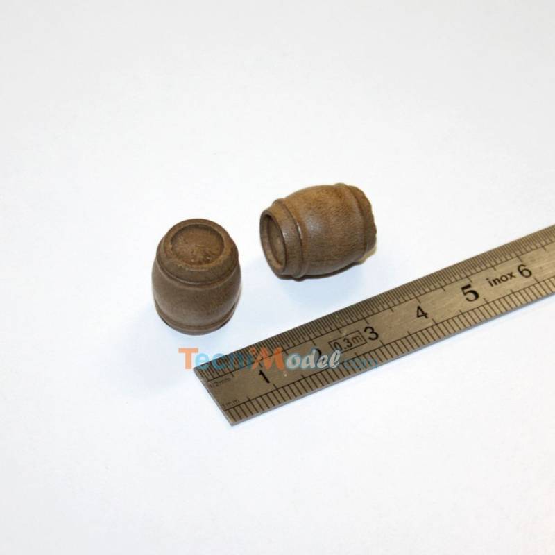 10 Fûts bois 17mm
