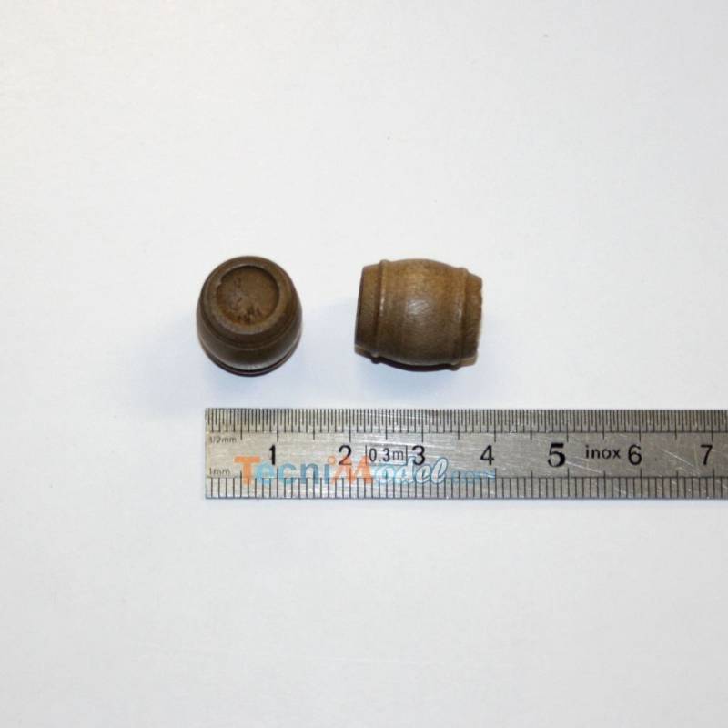 10 Fûts bois 17mm