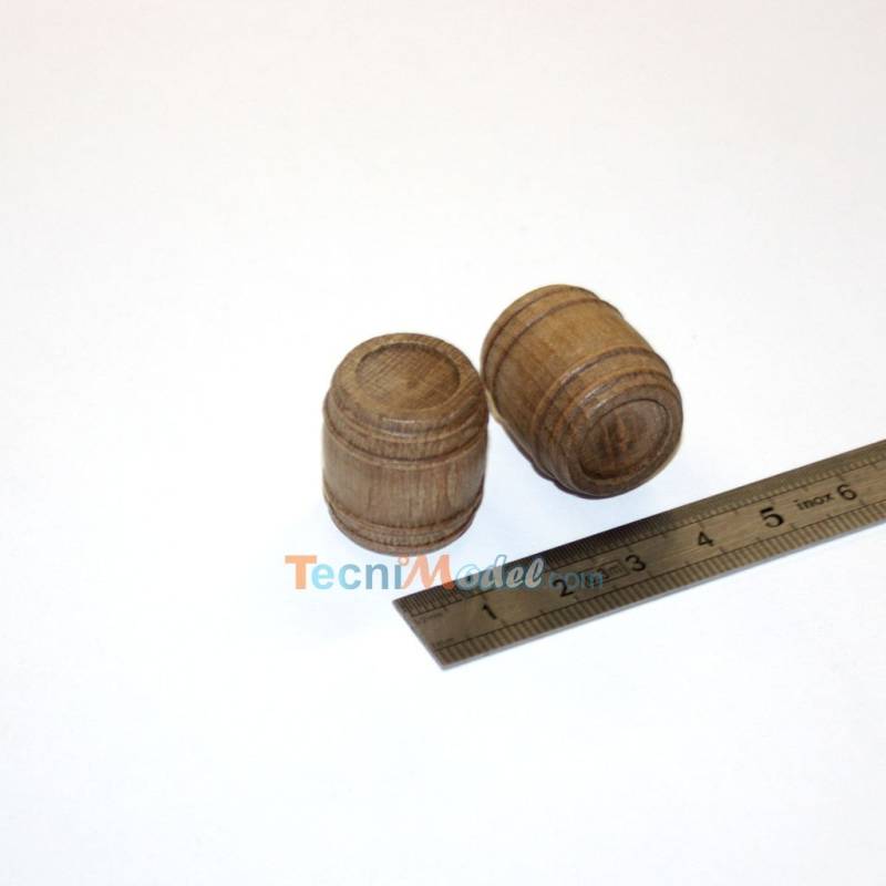 10 Fûts bois 22mm