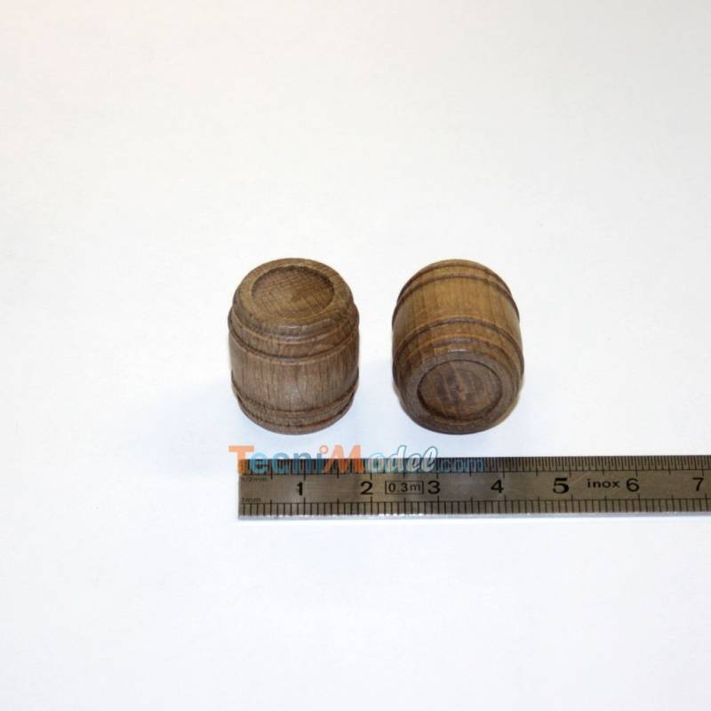 10 Fûts bois 22mm