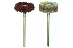 2 Brosses à poncer en toison de nylon en Ø20mm axe Ø2,35mm - Proxxon 28282