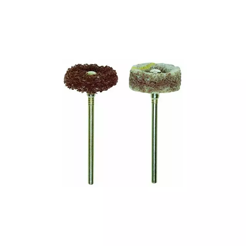 2 Brosses à poncer en toison de nylon en Ø20mm axe Ø2,35mm - Proxxon 28282