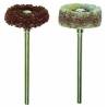 2 Nylon fleece brushes Ø20mm shaft Ø2.35mm - Proxxon 28282