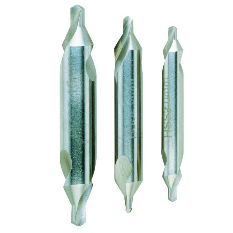 PROXXON 24630 3 forets à centrer acier HSS 3 pièces Ø2 - Ø2,5 - Ø3,15mm