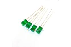 Kit 4 leds vertes diffusantes cylindriques 5mm 7.2v