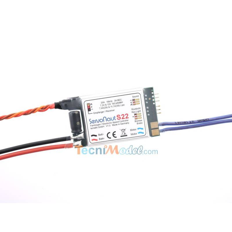 Pack Modules Servonaut S22/SM7/LA10 pour Actros 4x2 Tamiya (7.2v)