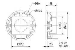 Speaker 16 Ohm / 3W - Servonaut Laut16 - Visaton K 50 WP