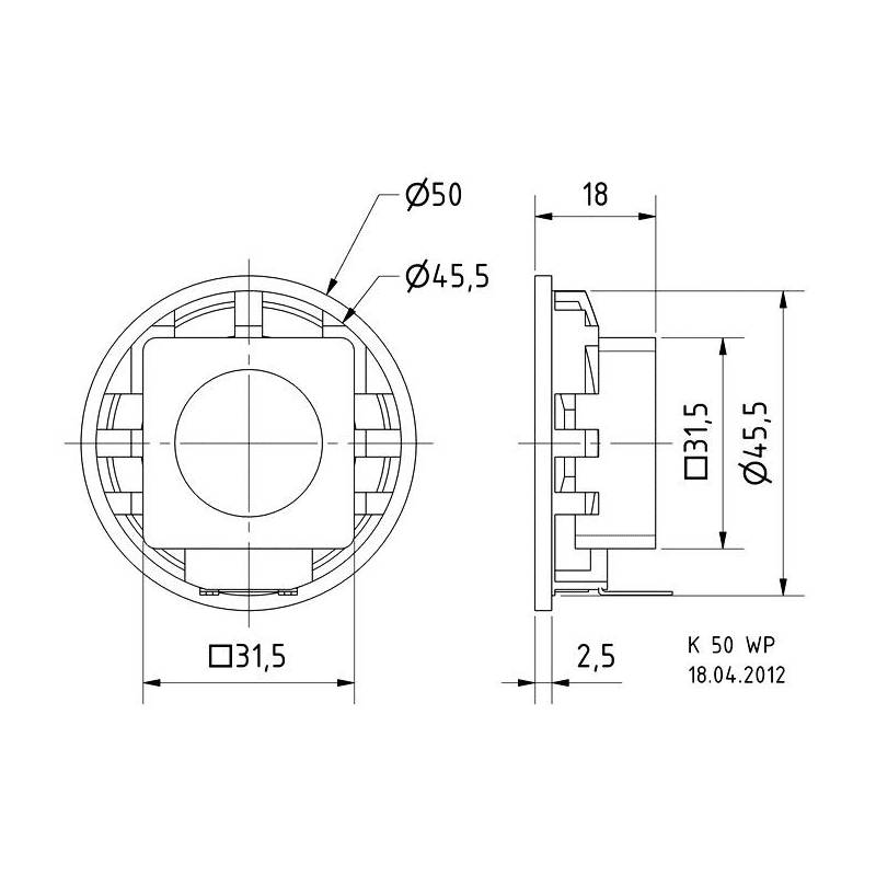 Haut-parleur 16 Ohm / 3W