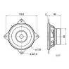 Speaker 100mm 20W 4 Ohms