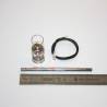 1 White navigation light 360° Ø12 x 20mm with mast and 6v bulb - Aero-Naut 566423