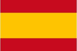 2 Spanish flags 20x30mm