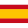 2 Spanish flags 20x30mm