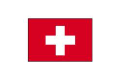 2 Swiss flags 20x30mm
