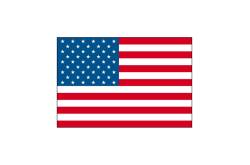 2 USA flags 20x30mm