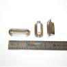 20 Dalots en métal nickelé 24x10x6mm