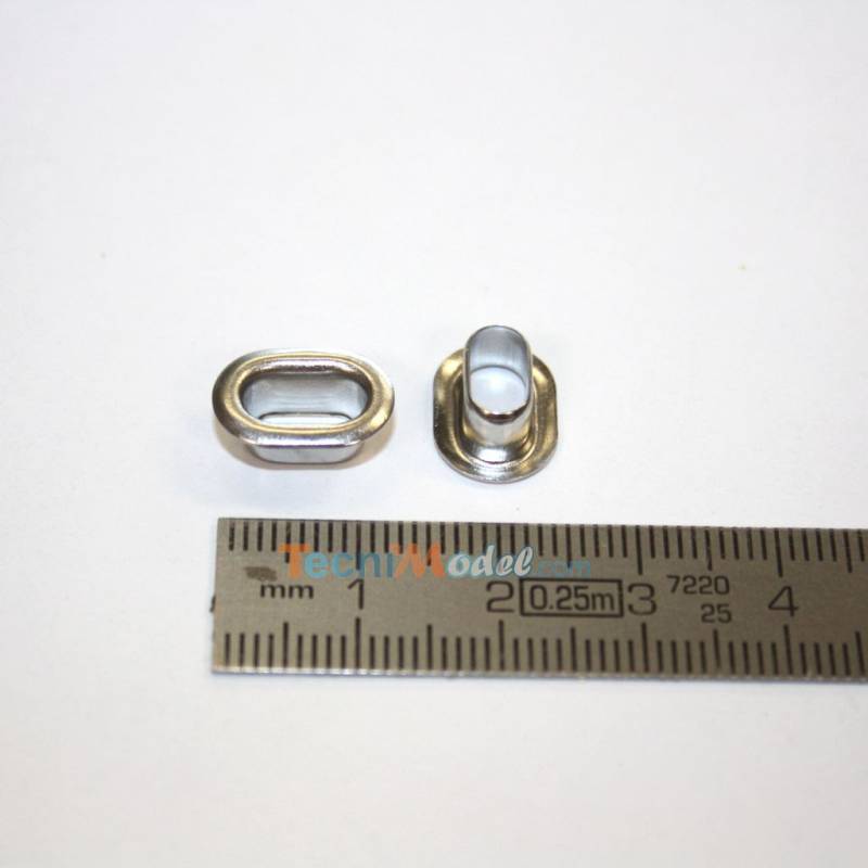 20 ecubiers 13 x 9 x 6mm en métal nickelé