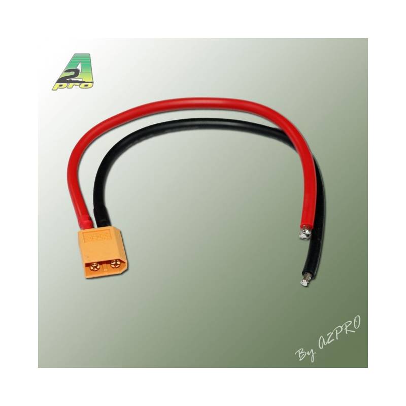 Cordon XT60 mâle avec fils 20cm AWG