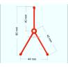 P-Bracket for Ø4mm propeller shaft