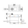 Servo Savöx digital SW-0231MG+ 25Kg.cm/7,4V étanche - SAVÖX SW-0231MGP