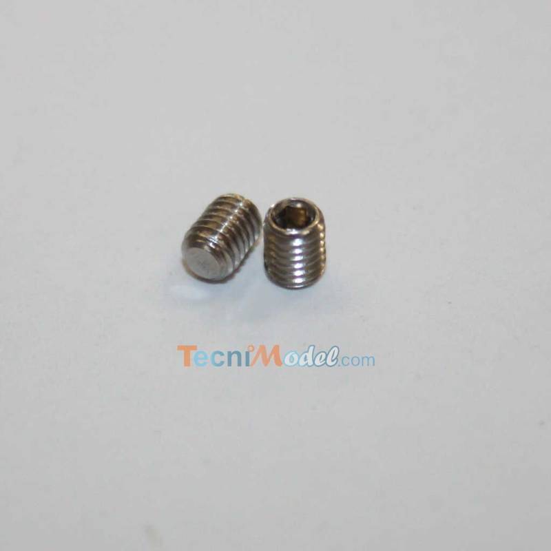 25 Flat M3x5 Hexagon socket Set Stainless steel screws
