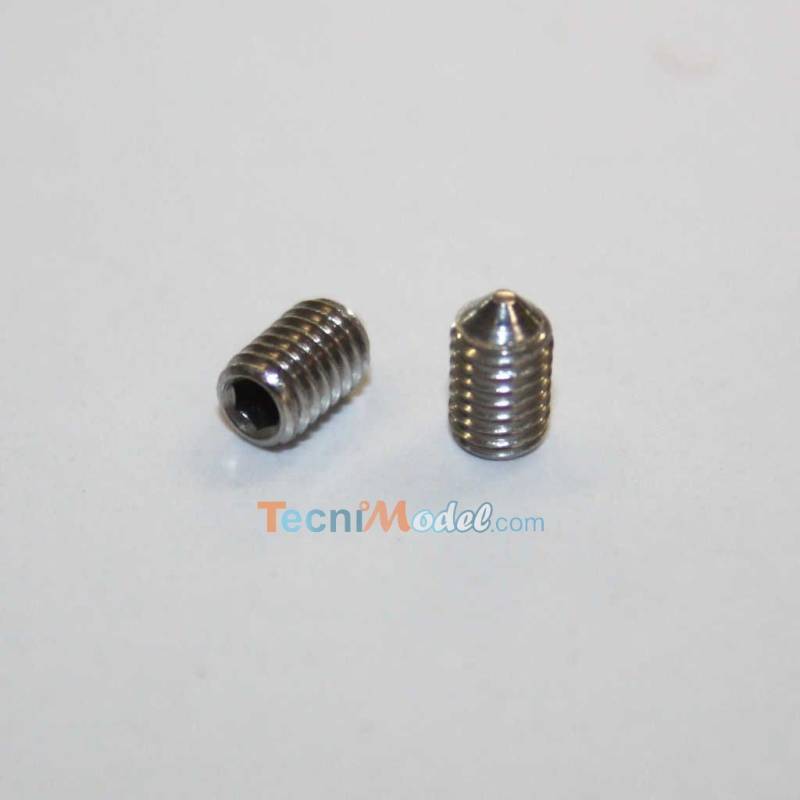 10 Hexagon socket Set Stainless steel screws M3x5 cone-point