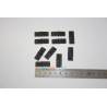 6 Small nylon hinges 11x28mm with metal pin