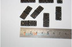 6 Petites charnières nylon 11x28mm avec axe métal