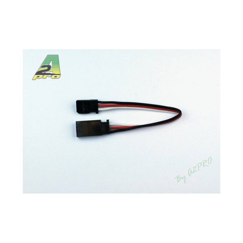 1 Rallonge 10cm prise servo Futaba - câble 0,30mm² A2Pro 13059