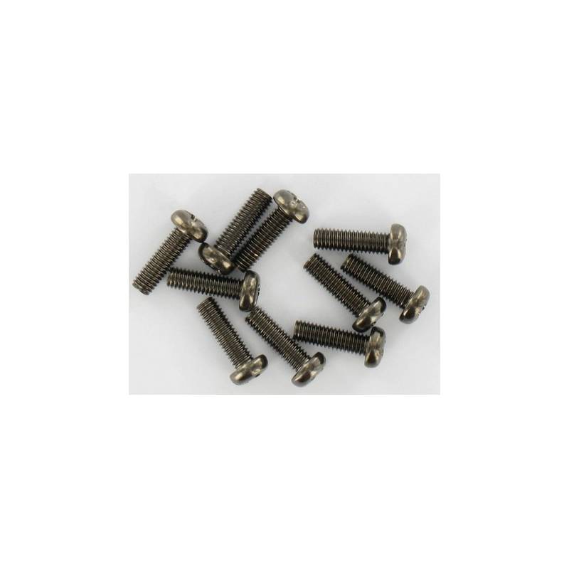 10 Vis tête ronde M3x10mm