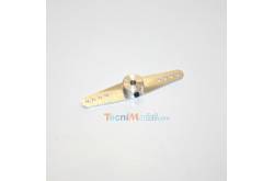 1 Long double rudder aluminium (56mm) for Ø3mm axle