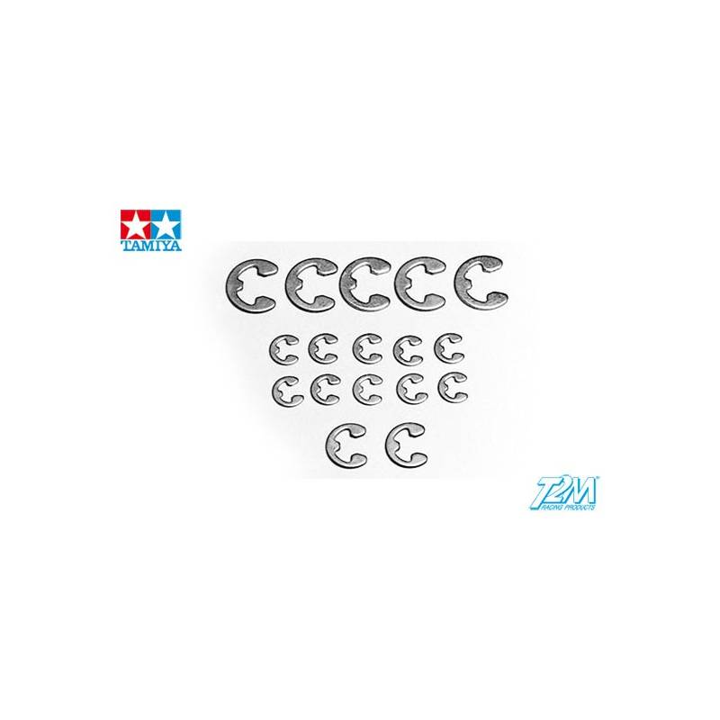 Lot de circlips Ø2, Ø3 et Ø4mm - Tamiya 50380