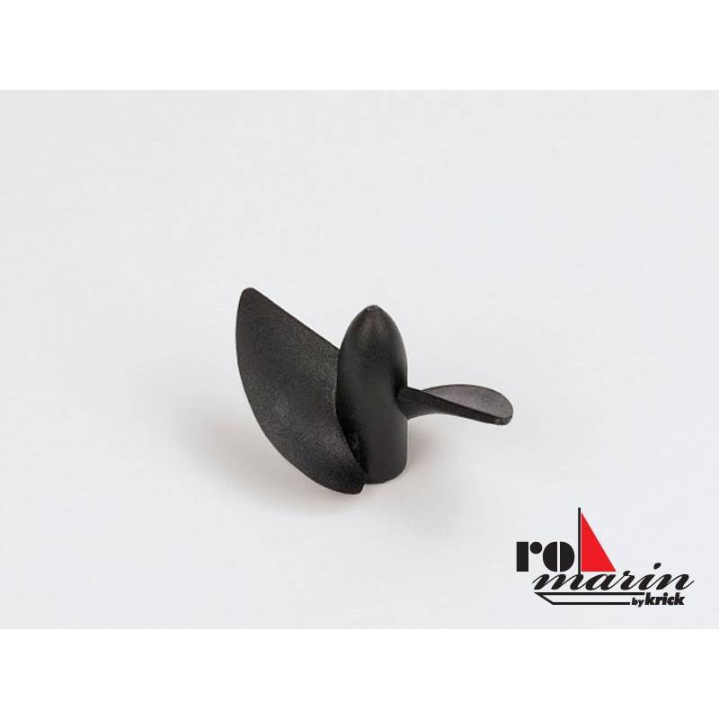 Hélice hydro bipale plastique droite Ø33mm M4 Krick ro1497