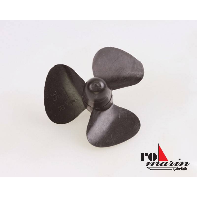Plastic three-blade propeller 35mm right