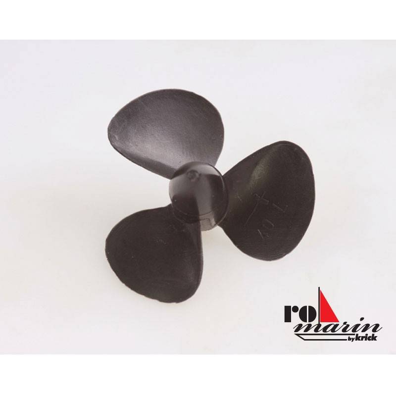 Plastic three-blade propeller 40mm Left