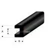Profilé souple en U pare-battage 6mm x 2m