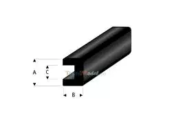 2m Profilé souple pare-battage carré 10mm