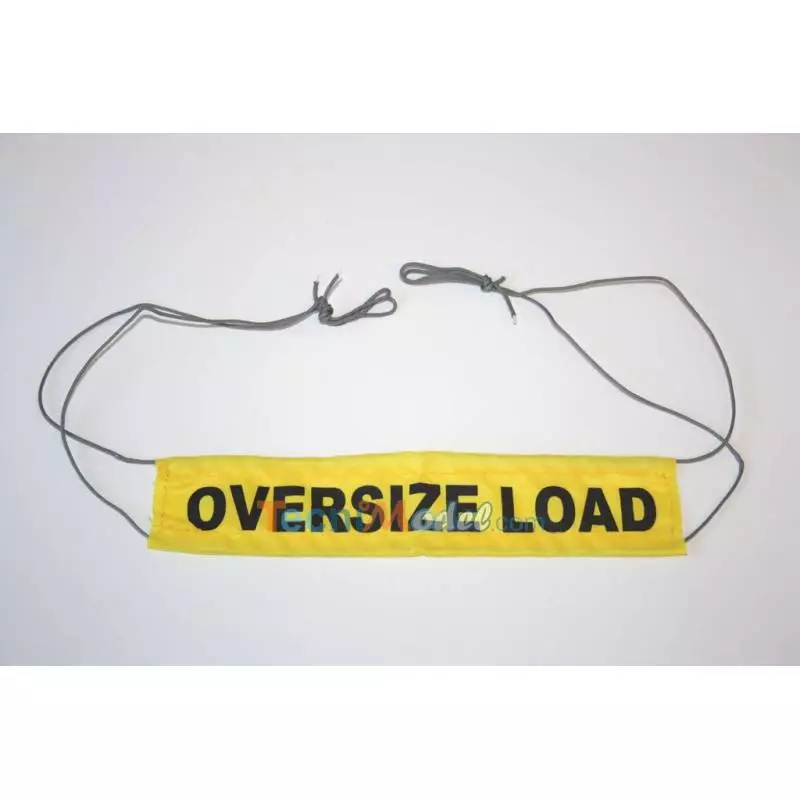 2 Banderoles "Oversize Load" en toile avec cordons - RC4WD Z-S1592