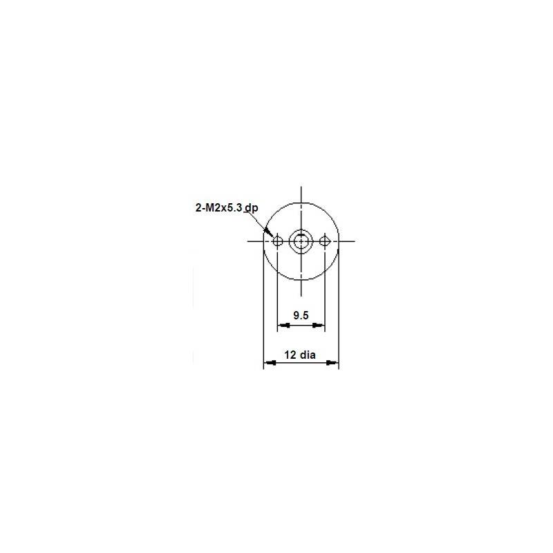 Ø12mm 4:1 geared motor with planetary gear