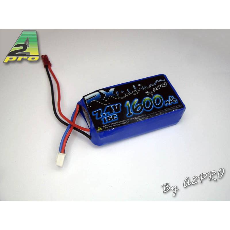 Pack Lipo Rx 1600mAh / 7.4V / Bec (7.4v)