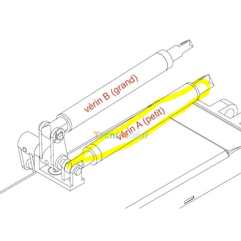 GHA: 2 Petits vérins pour Goldhofer