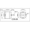 ROXXY Brushless Outrunner Motor C35-36-1500kV
