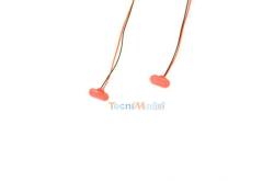 Pair of 7.3x3.7mm 7.2V - 12V red side lights with soldering resistor - Veroma 191512